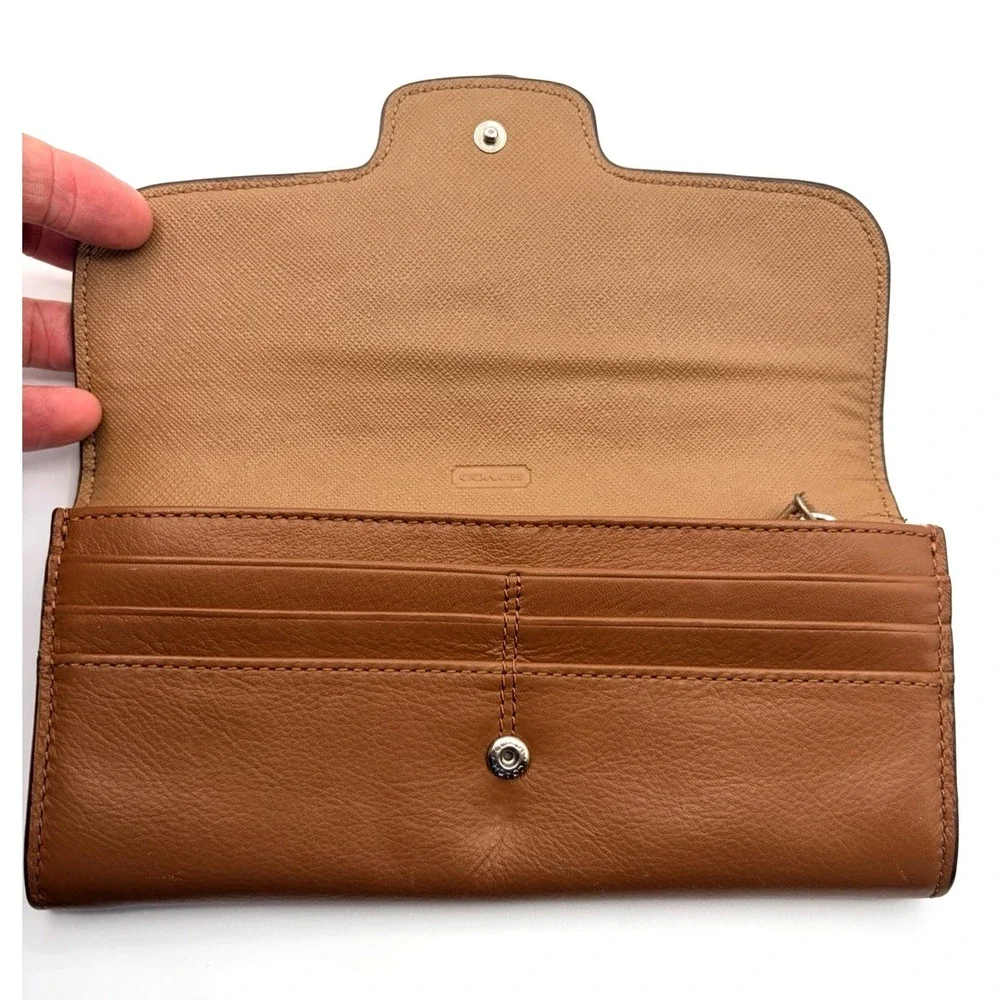 Coach (Light Saddle) Slim Envelope F54009 Wallet
